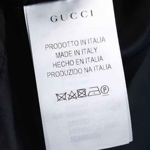 Gucci PF/18 Blue Belted Trimmed Stretch Viscose Oversized Jacket - Picture 8 of 10